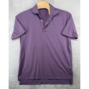 Oliver‎ Ridley Polo Shirt Blue Red Striped Golf Performance Stretch Men's Size L